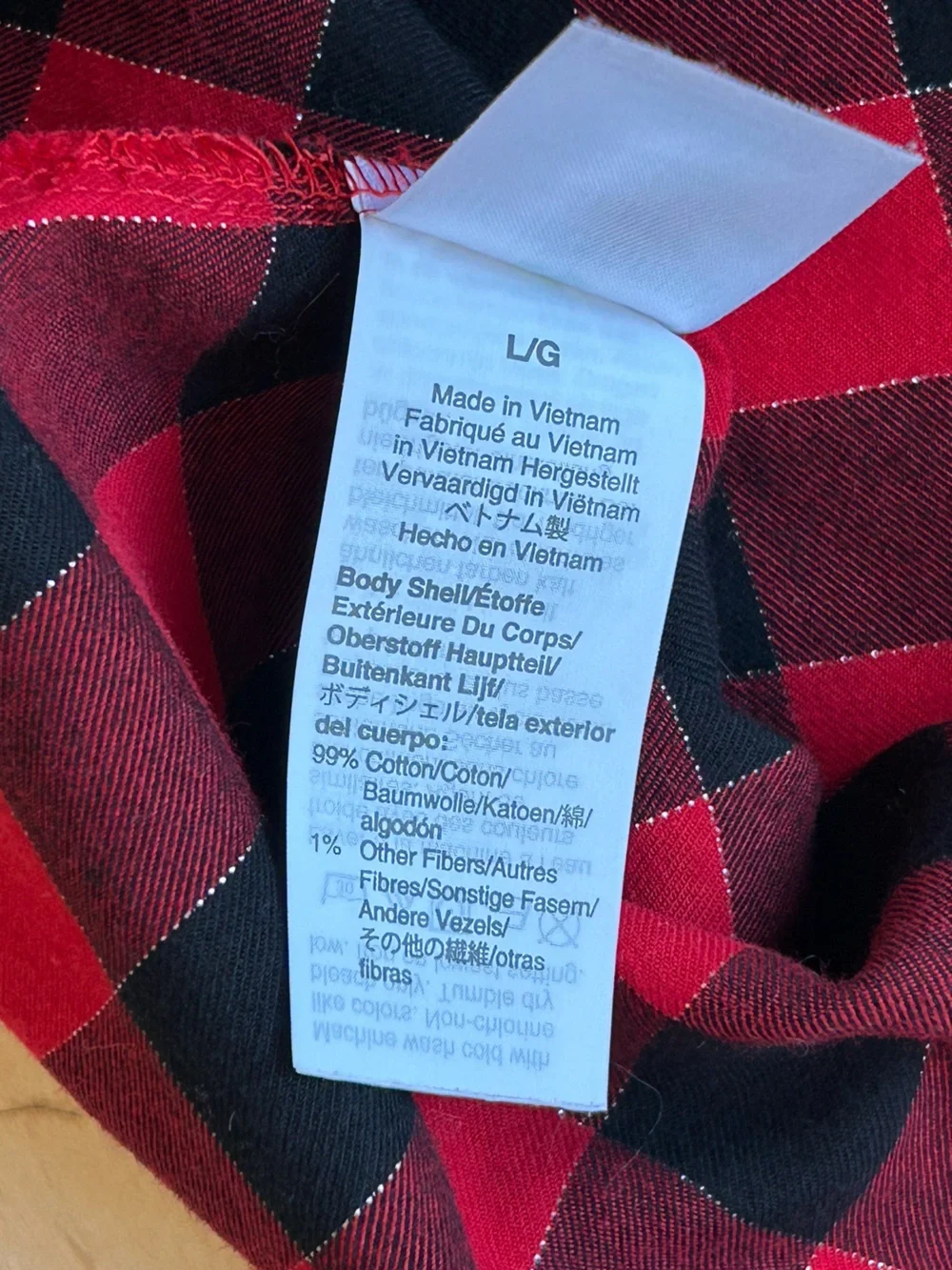J. Crew Women’s Button Front Flannel Top with Ruffled Collar Red/Black Large